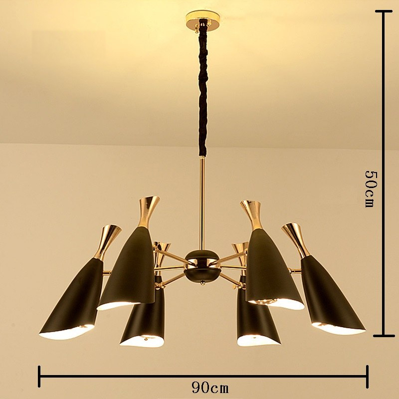 Люстра  Delight Collection Duke 6 black/gold