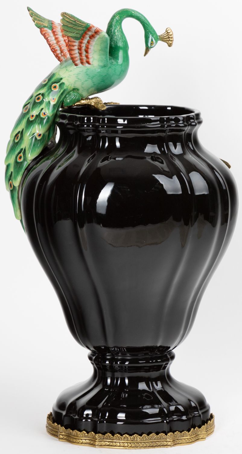 Ваза с павлином Glasar 31G2376/A1186FH/U1