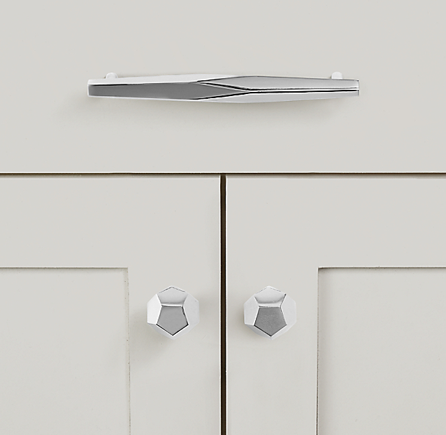 Ручка-скоба Restoration Hardware Camden L.30.5 Polished Chrome