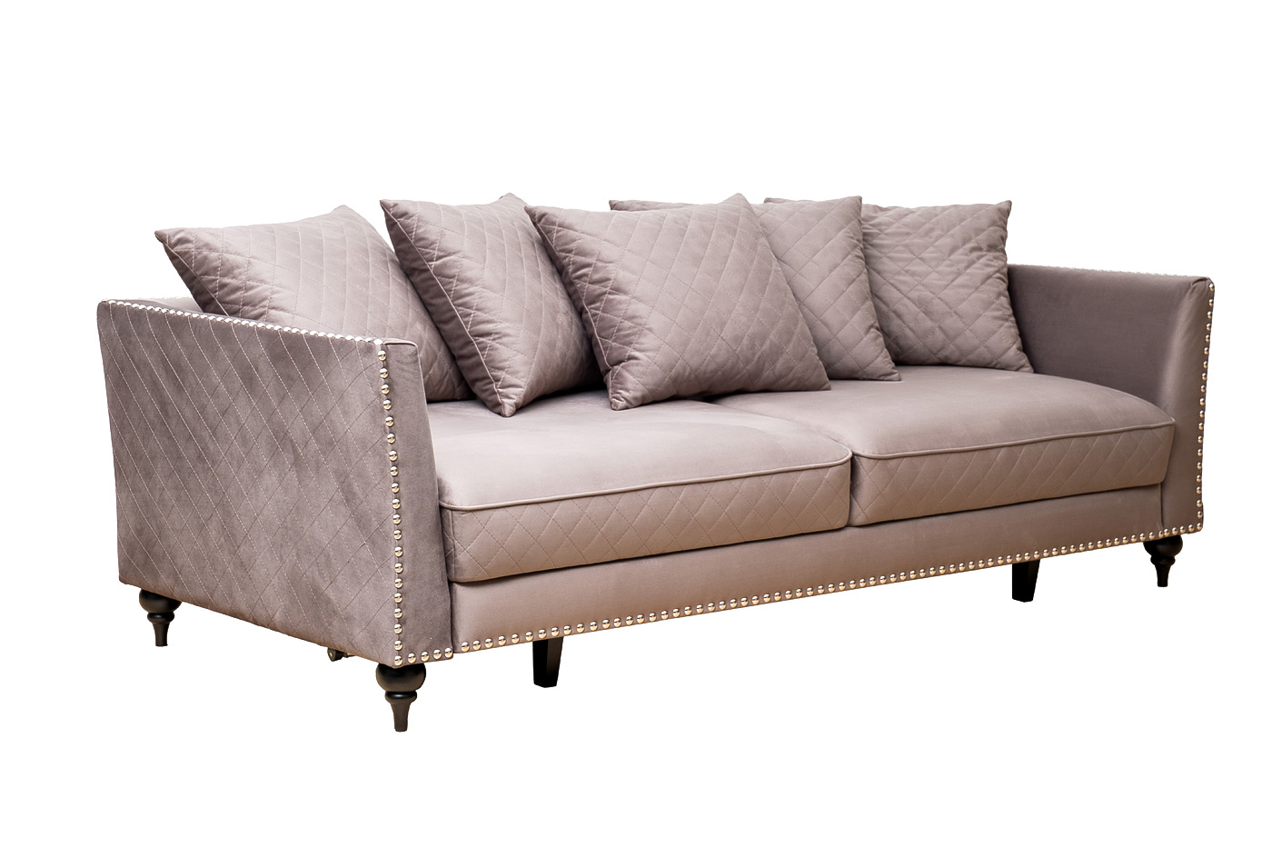 Диван Sorrento 230M трехместный раскладной серый Garda Decor SORRENTO-230M-Colt017