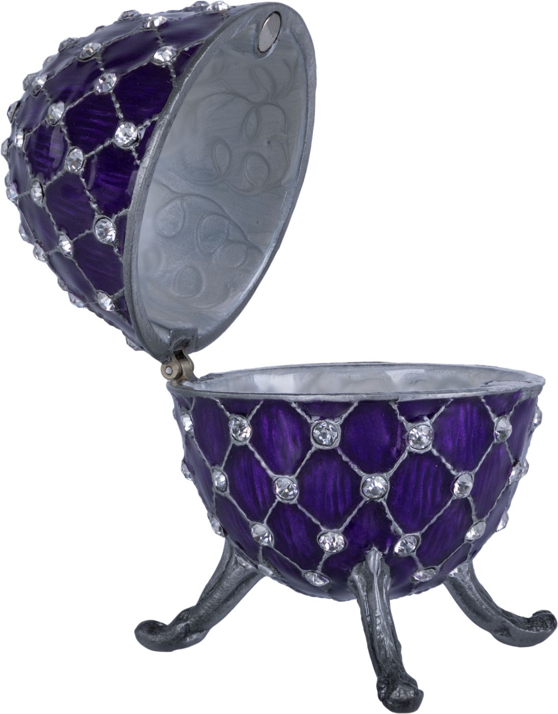 Шкатулка для драгоценностей со стразами Яйцо Glasar 39-082