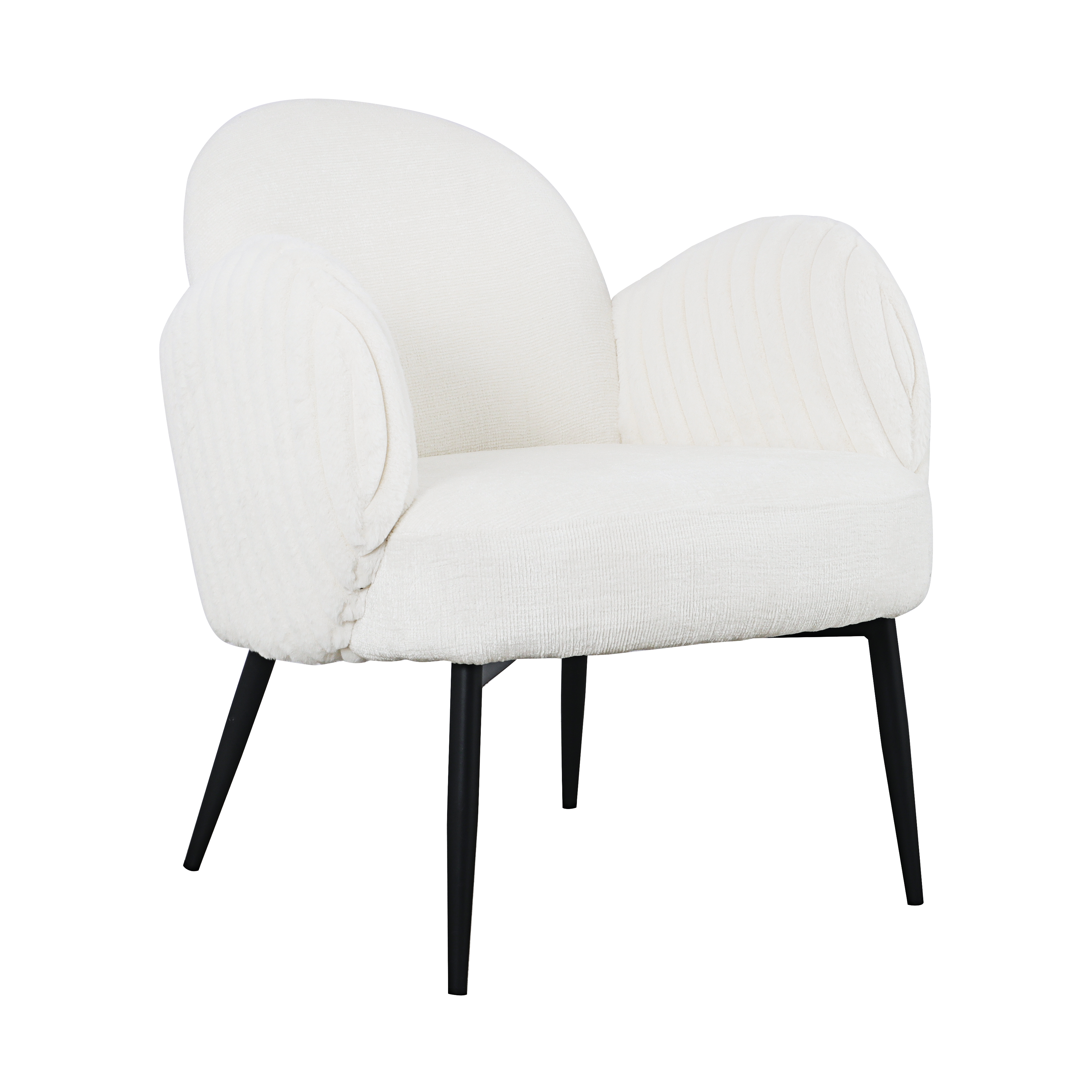 Кресло Wave Stripes букле белый Stool Group