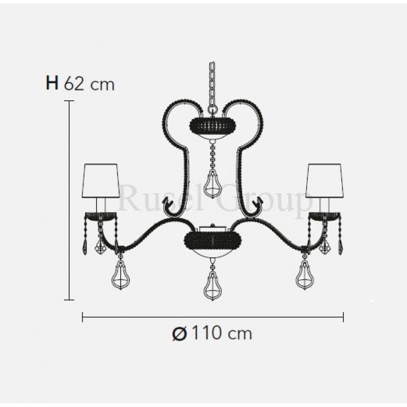 Люстра Masiero GALA 12+3+2