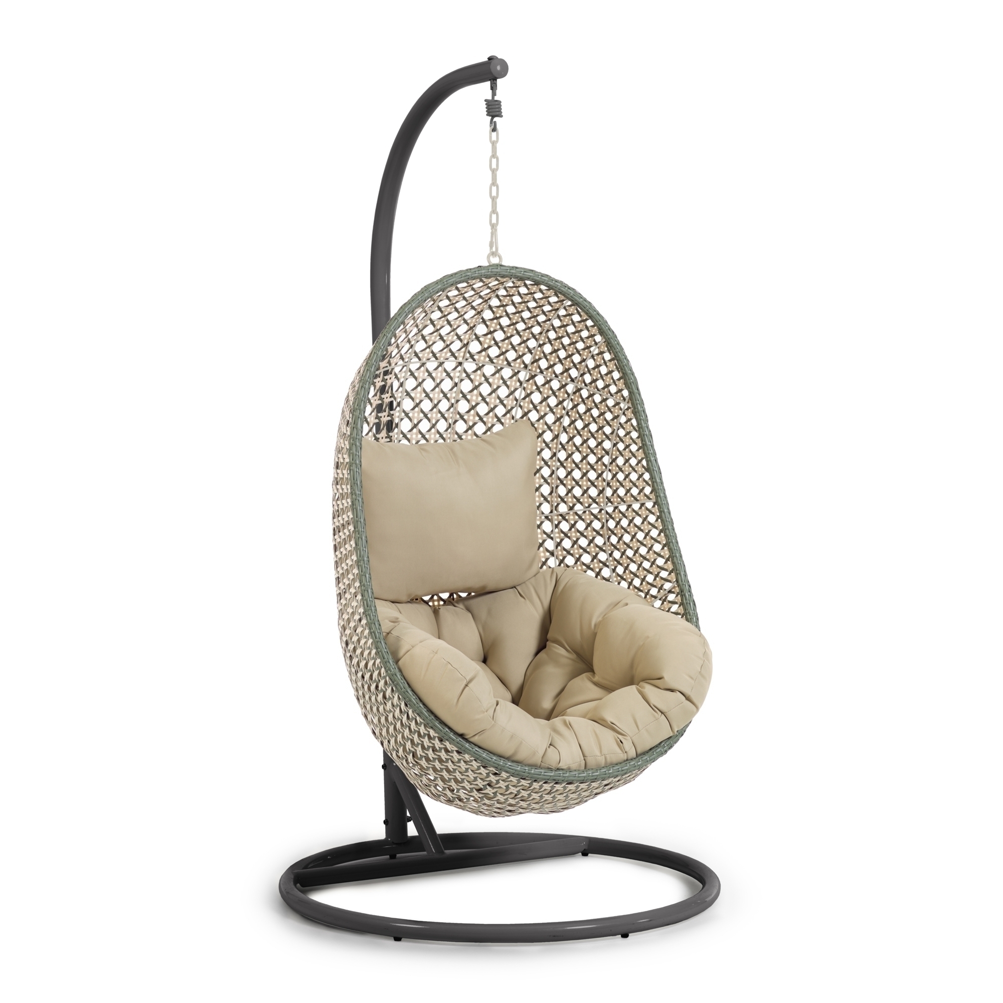 Cira Многоцветное подвесное кресло с темно-серым основанием La Forma (ex Julia Grup)