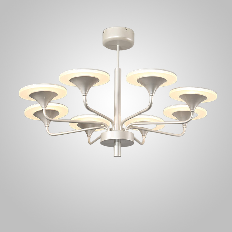 Люстра на штанге PILLAR L8 Silver by ImperiumLoft