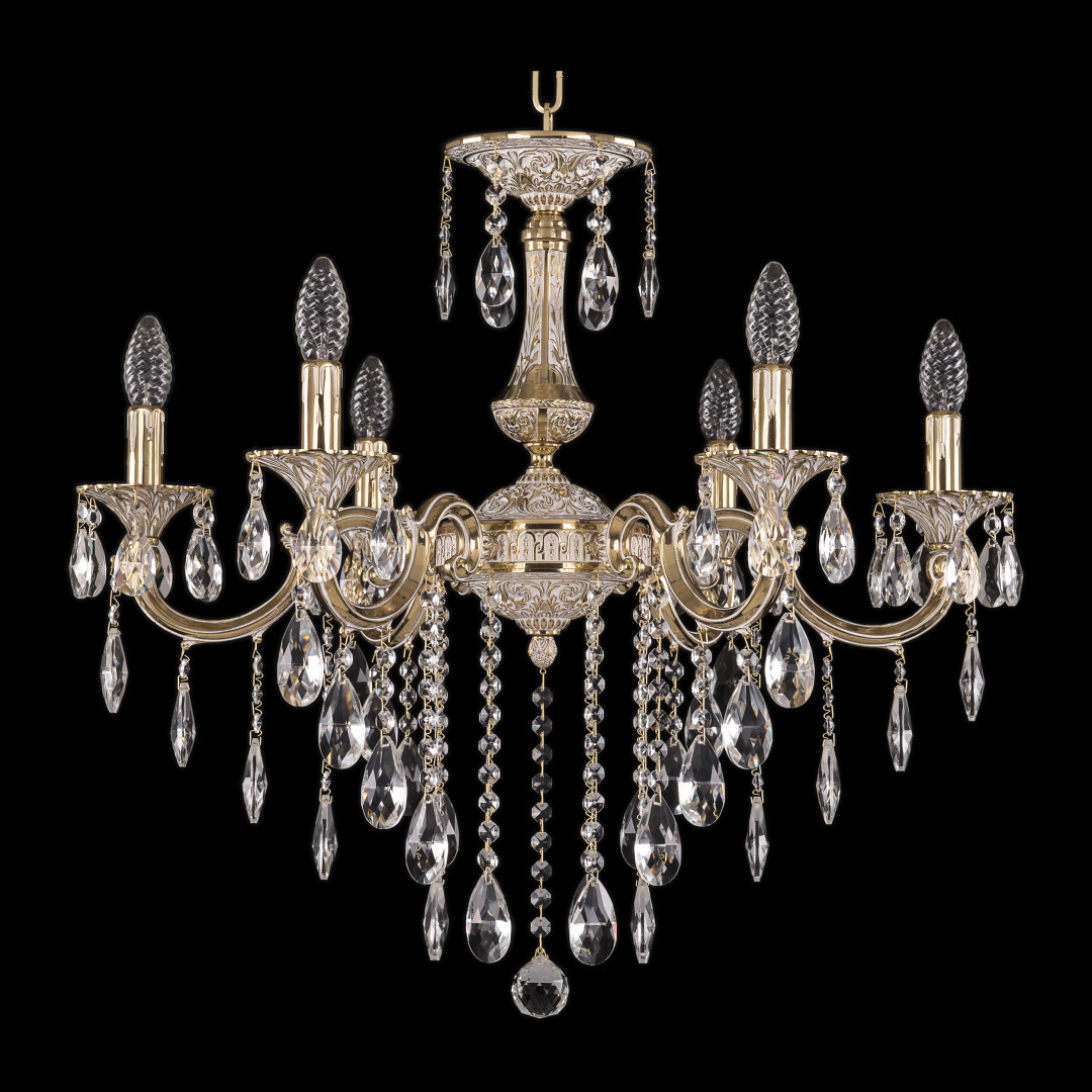 Люстра бронзовая с хрусталём 72101/6/210 B GW