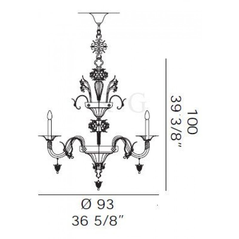 Люстра De Majo LEVANTE K9