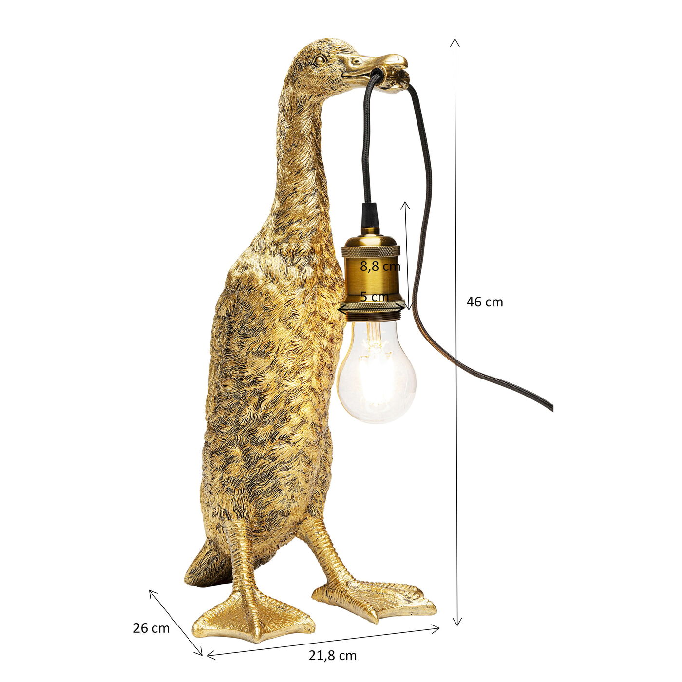 Светильник настольный Walking Duck 46cm KARE 57222