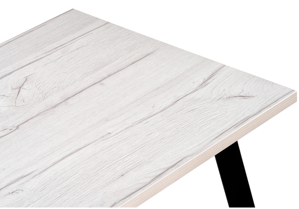 Стол деревянный Woodville Тринити Лофт 140 25 мм юта / черный матовый 489627