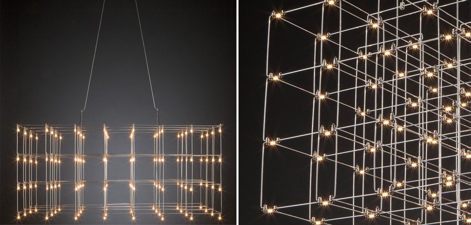 Люстра Quasar Cosmos Square LED pendant light 120/60/60 by ImperiumLoft