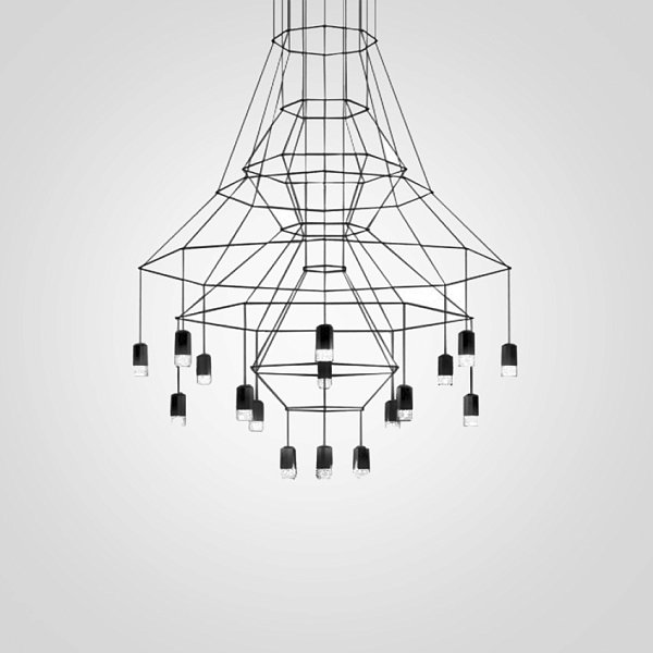 Люстра Via Wireflow Chandelier polyhedral 0315 Suspension lamp by ImperiumLoft