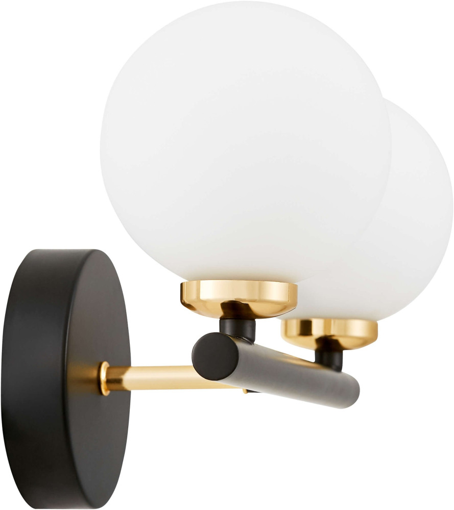 Бра Lumina Deco LDW 6033-2 BK+F.GD