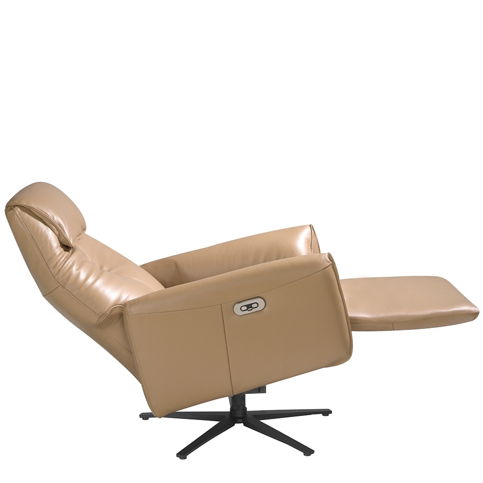 Вращающееся кресло Double Relax/ 5086 с кожаной обивкой Angel Cerda