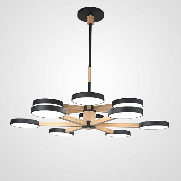 Подвесная люстра TURNA DBL L12 Black by ImperiumLoft