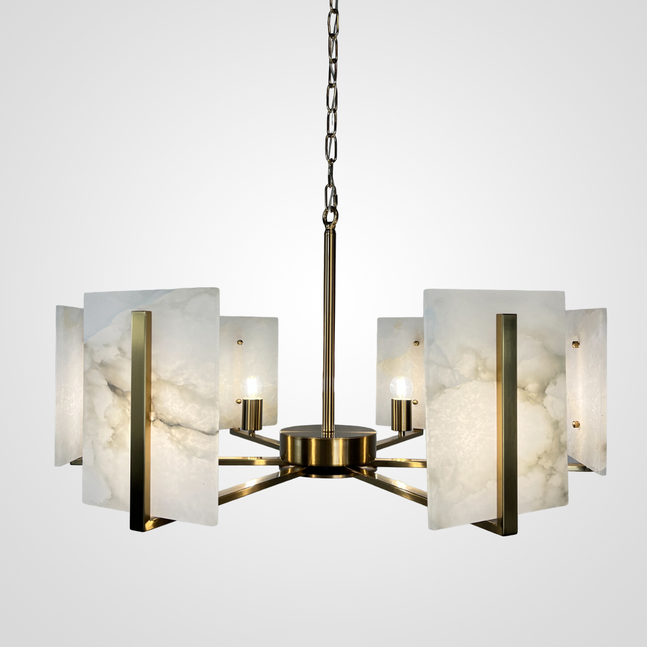 Люстра Marble Square Chandelier By Imperiumloft
