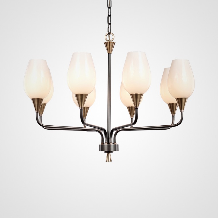 Подвесная люстра VIOLA MILK 8 by ImperiumLoft