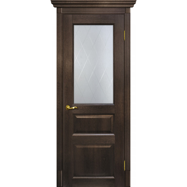 Межкомнатная дверь Graf Тоскана-2 Сатинат, контурный полимер б-цв. рис. Ромб Фреско (2000 х 800)