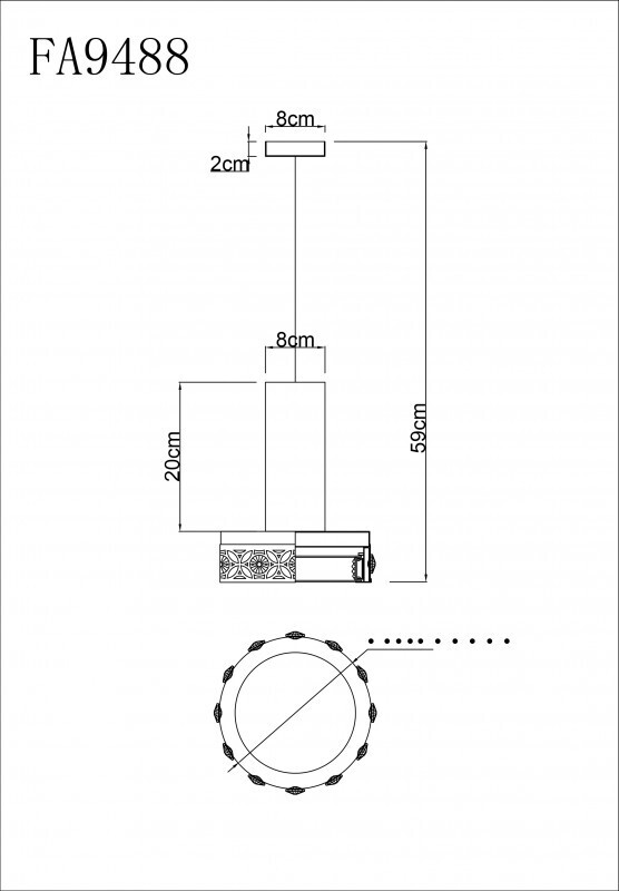 Подвесной светильник Ambrella FA9488