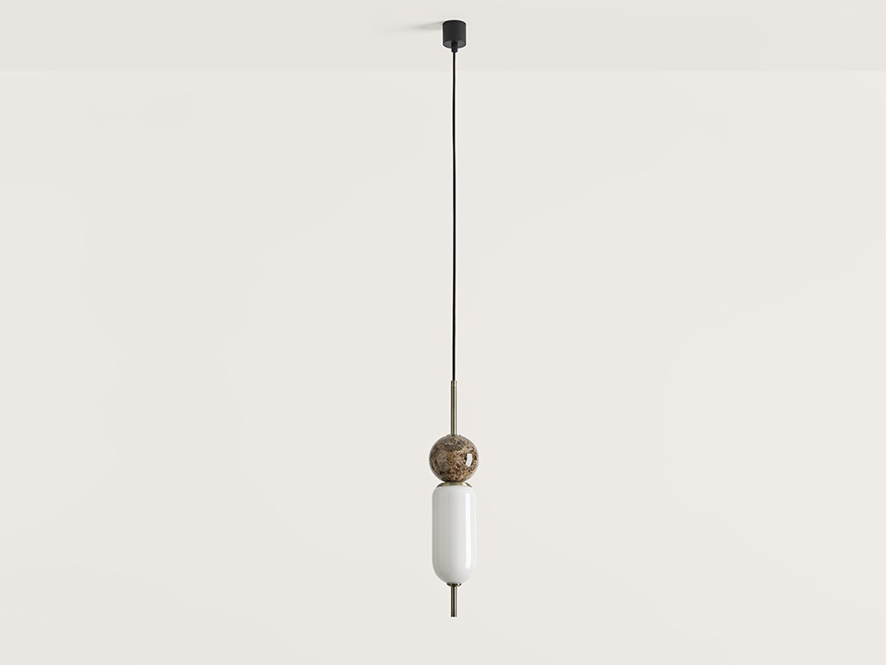 Подвес Anet бронзовый металл - коричневый мрамор Aromas del Campo