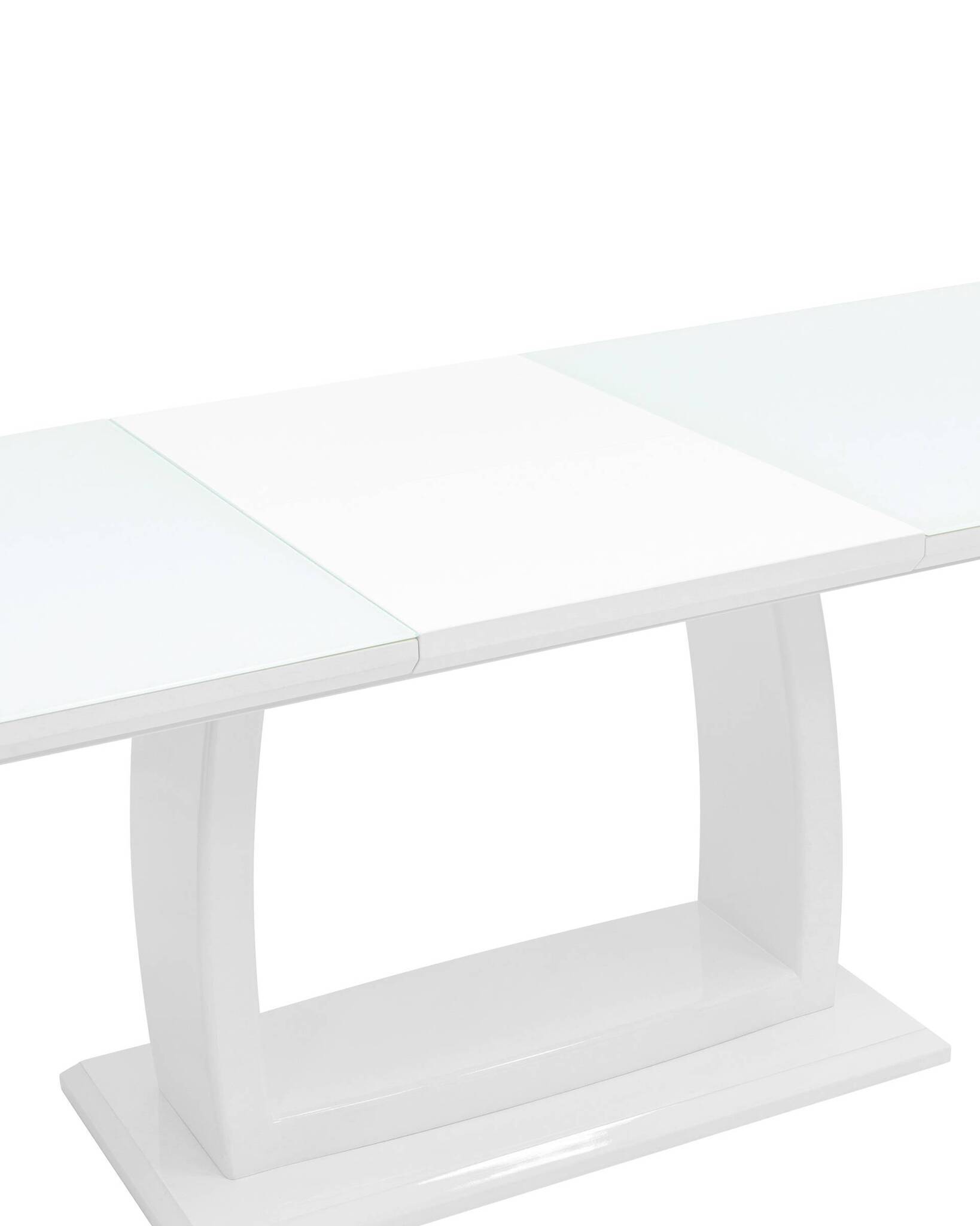 Стол обеденный Орлеан раскладной 160-215*90 глянцевый белый Stool Group