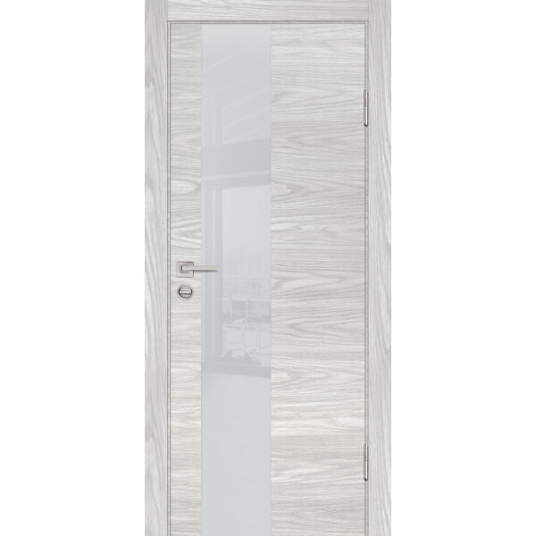 Межкомнатная дверь Graf P-6 лунный лакобель Дуб скай бежевый (2000 х 600)