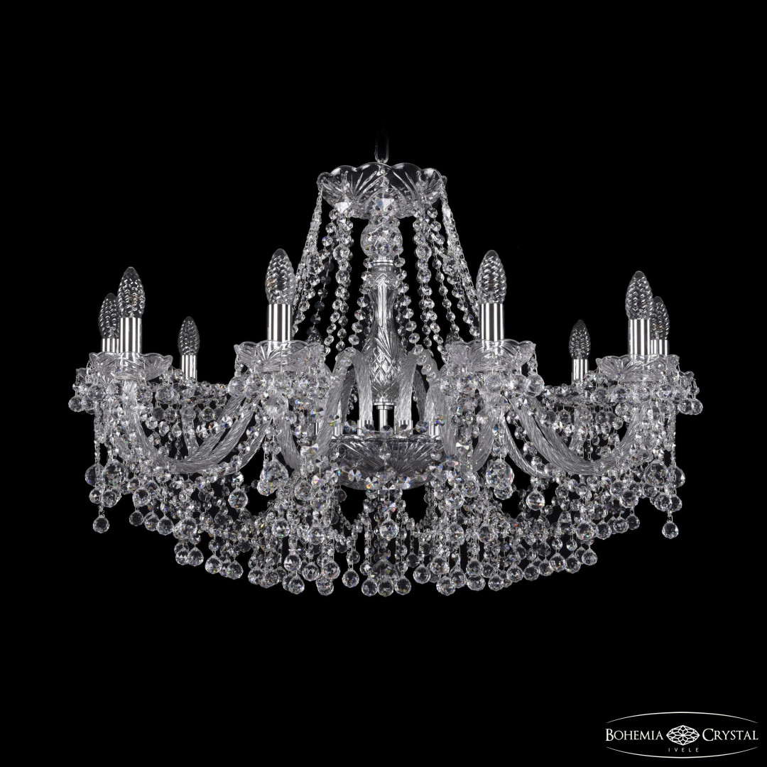 Люстра хрустальная 1409/10/300 Ni