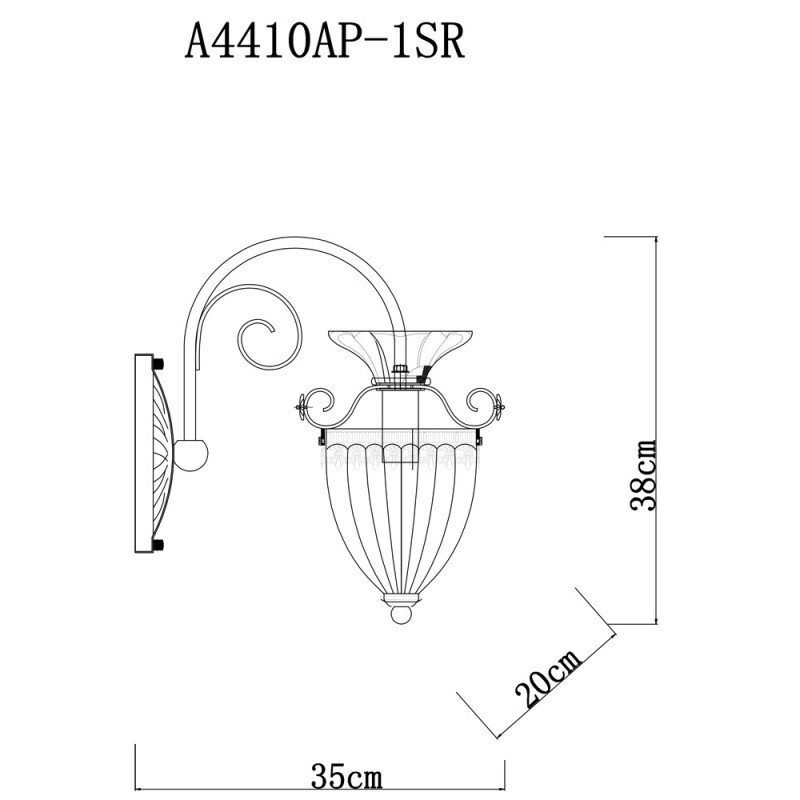 Бра Arte Lamp A4410AP-1SR