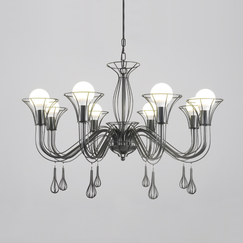 Подвесная люстра CAST 5 Black by ImperiumLoft