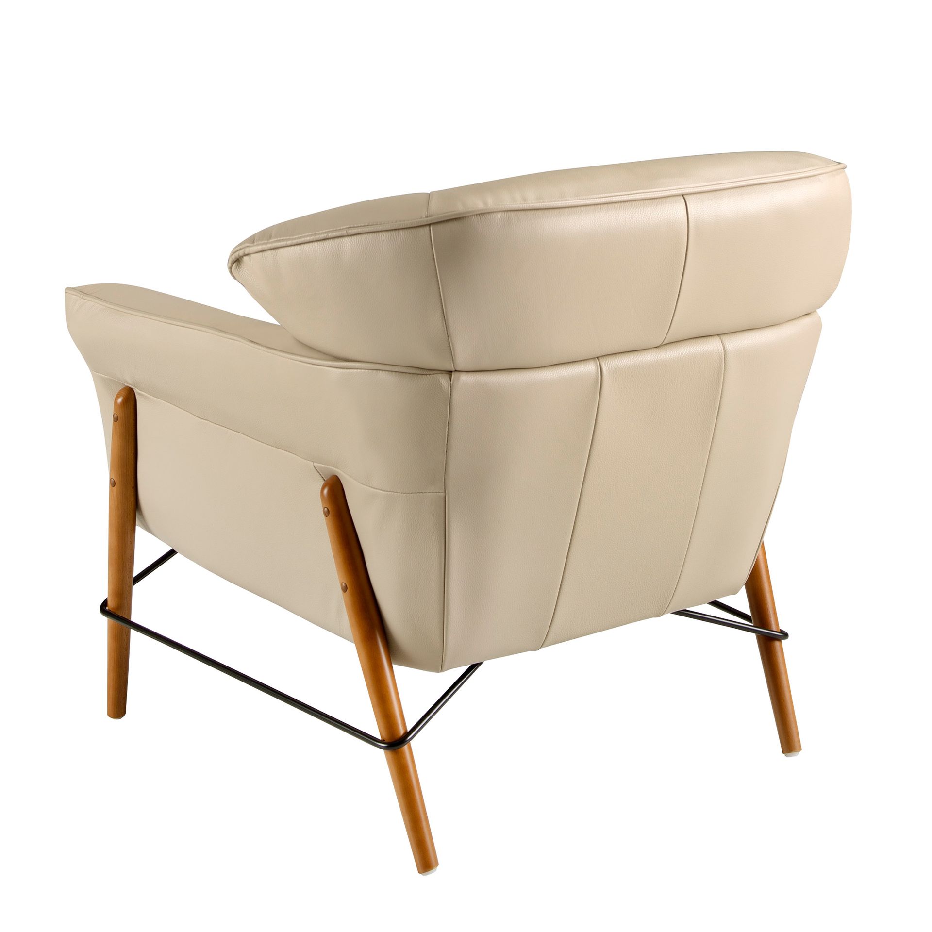 Кресло 5129/KFA031-T541011 из песочной кожи Angel Cerda