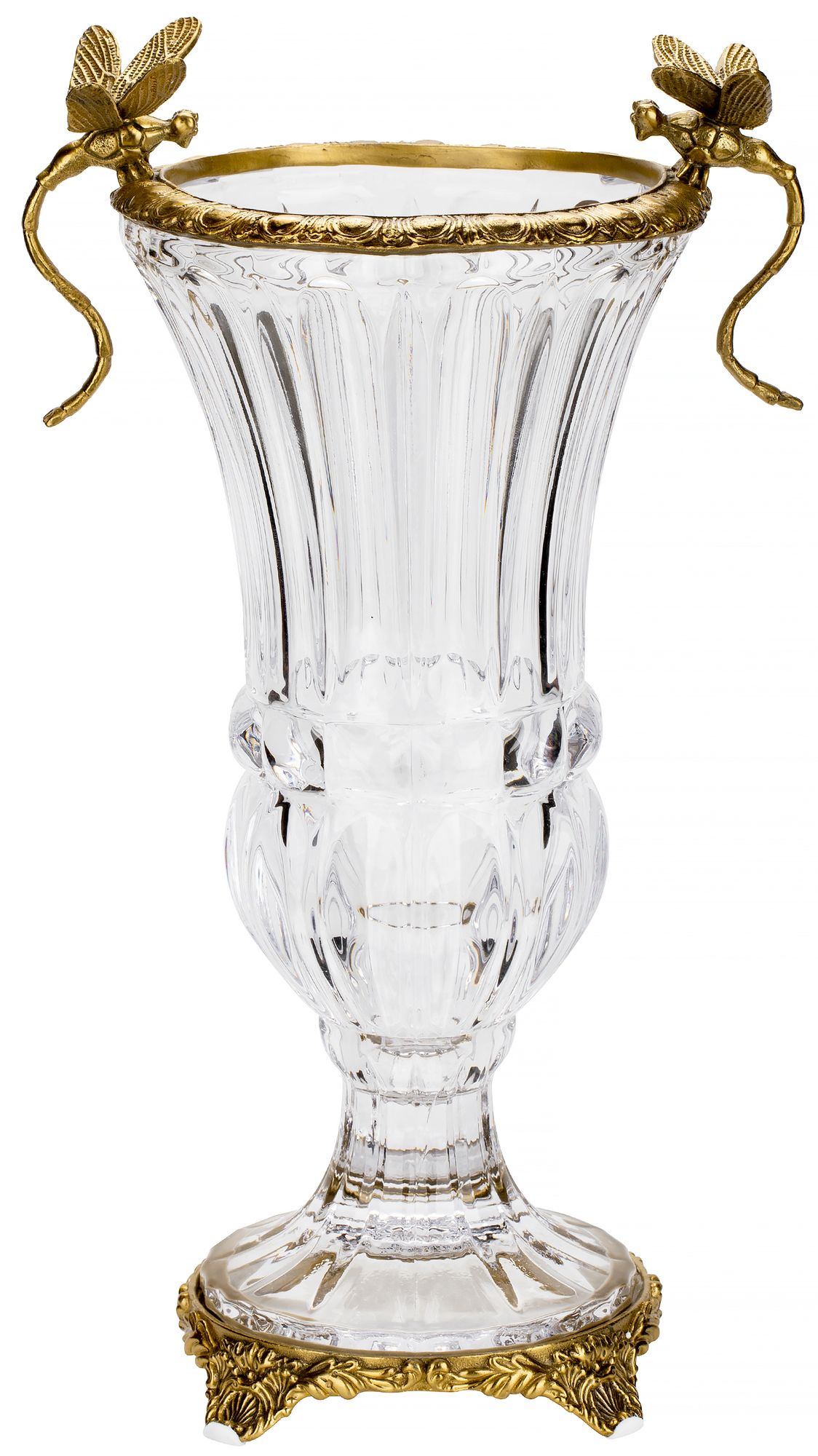 Ваза со стрекозами Glasar HGL323S/GLASS