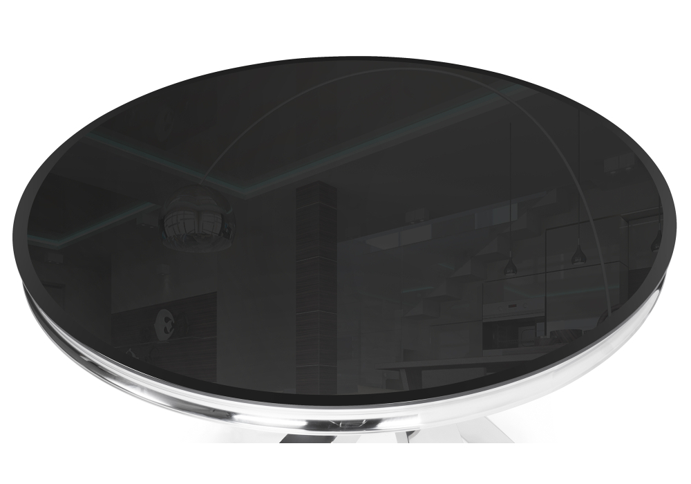 Стол стеклянный Woodville Komin 1 черный 15309