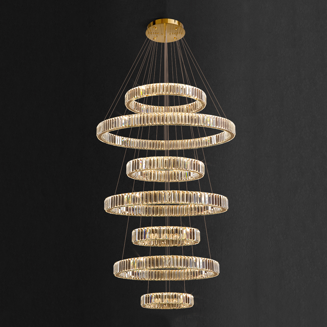 Подвесная люстра BERTOLDA COMBO D30+80+40+90+50+100+60 by ImperiumLoft