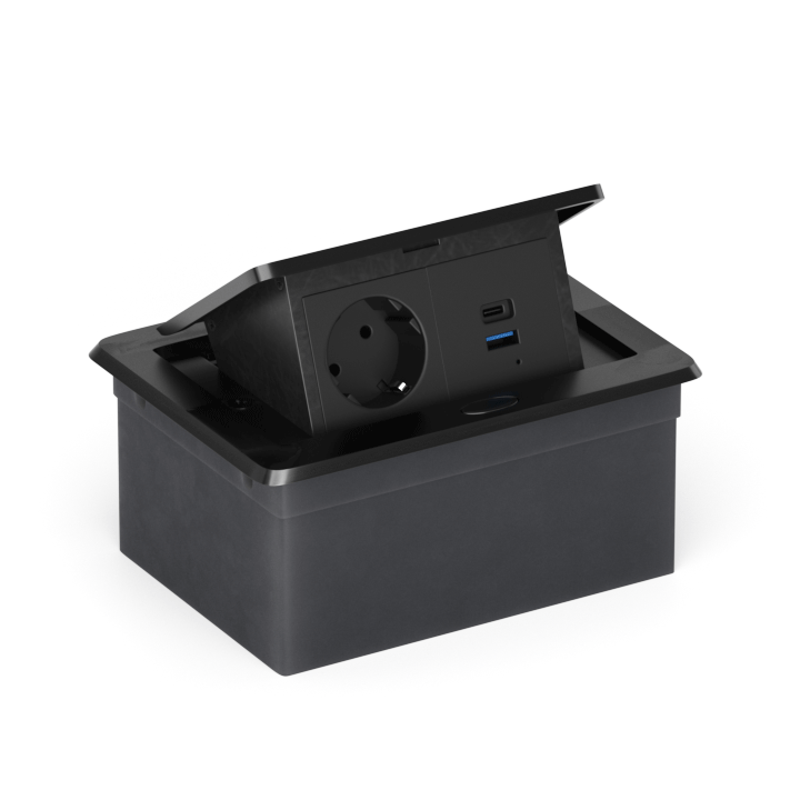 Настольныйстраиваемыйыдвижной розеточный блок Donolux DDSB4RB