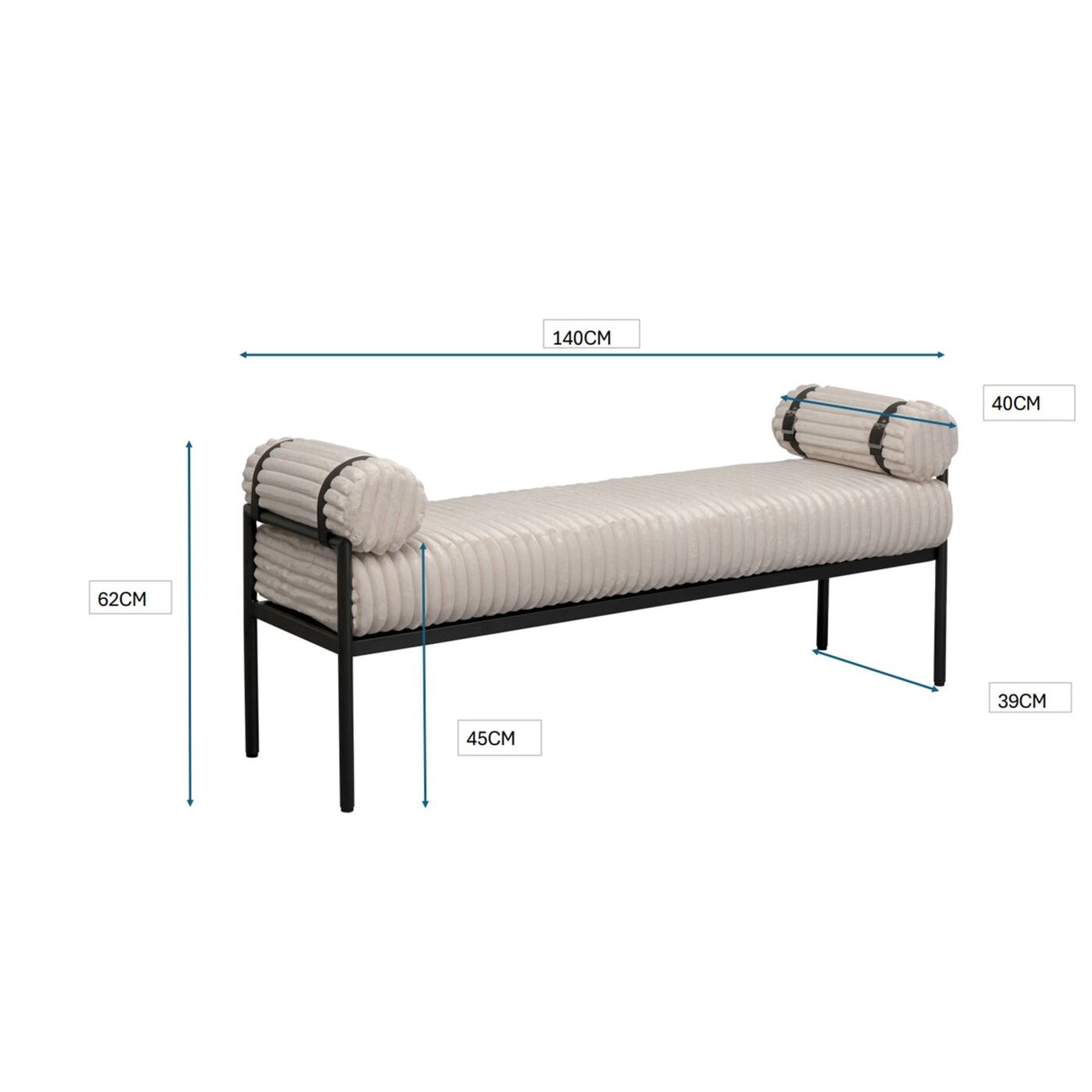Скамья Tilly 140cm KARE 70224