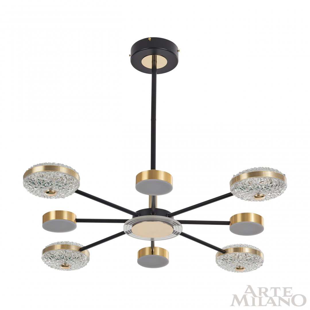 Люстра светодиодная 272069/8 BK/GD Arte Milano