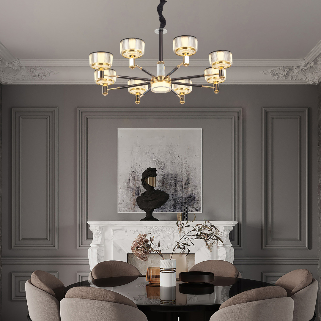 Люстра светодиодная 276210/8 BK/GD Arte Milano