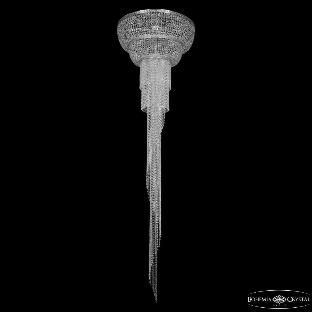 Люстра спираль хрустальная 83231/100IV-350 Ni Bohemia Ivele Crystal