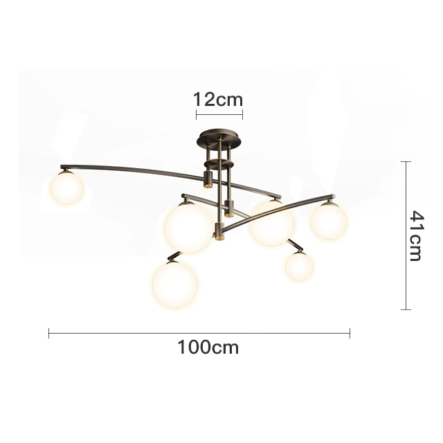 Потолочный светильник Delight Collection 8119P/6 black