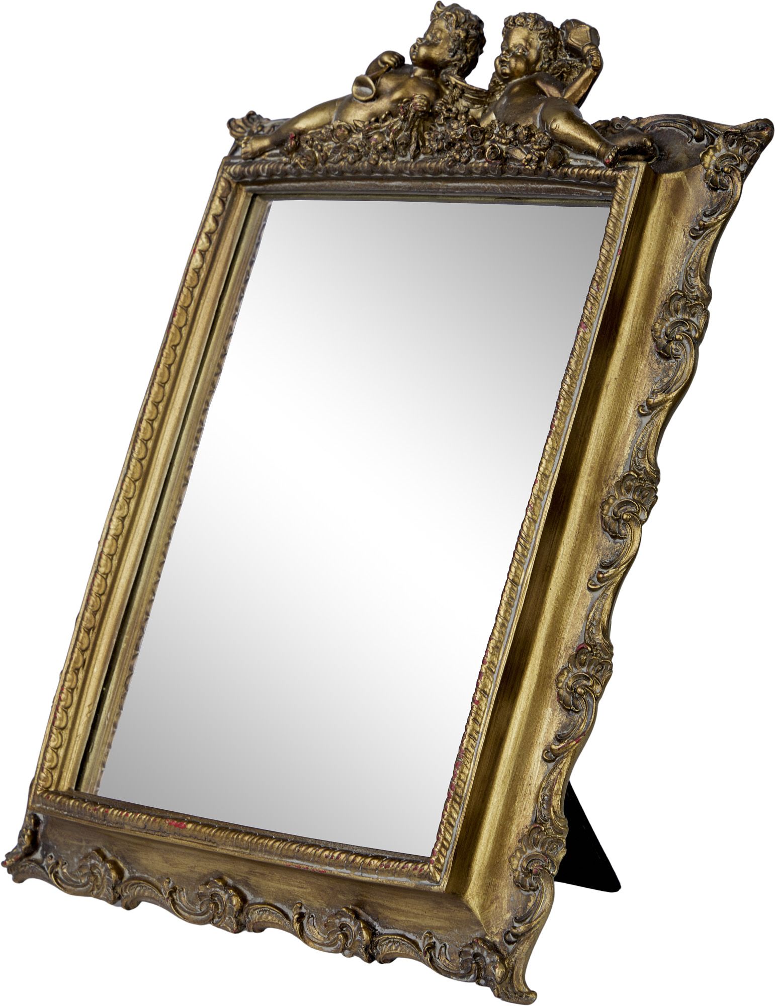 Зеркало настольно-настенное с ангелами, под старину Glasar 28-052