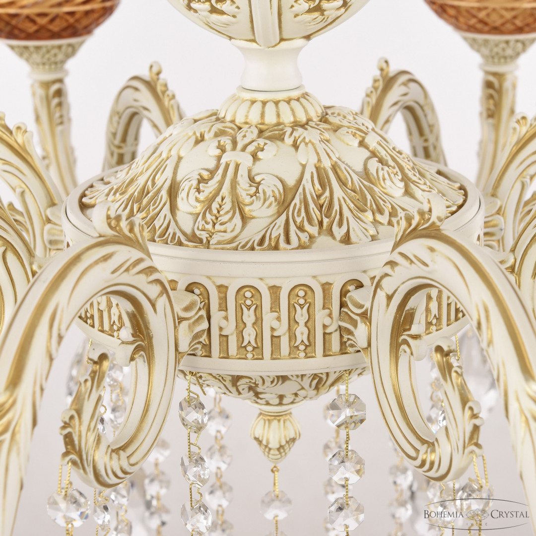Люстра хрустальная AL79101/8/250 B WMG P Amber/M-1F Bohemia Ivele Crystal