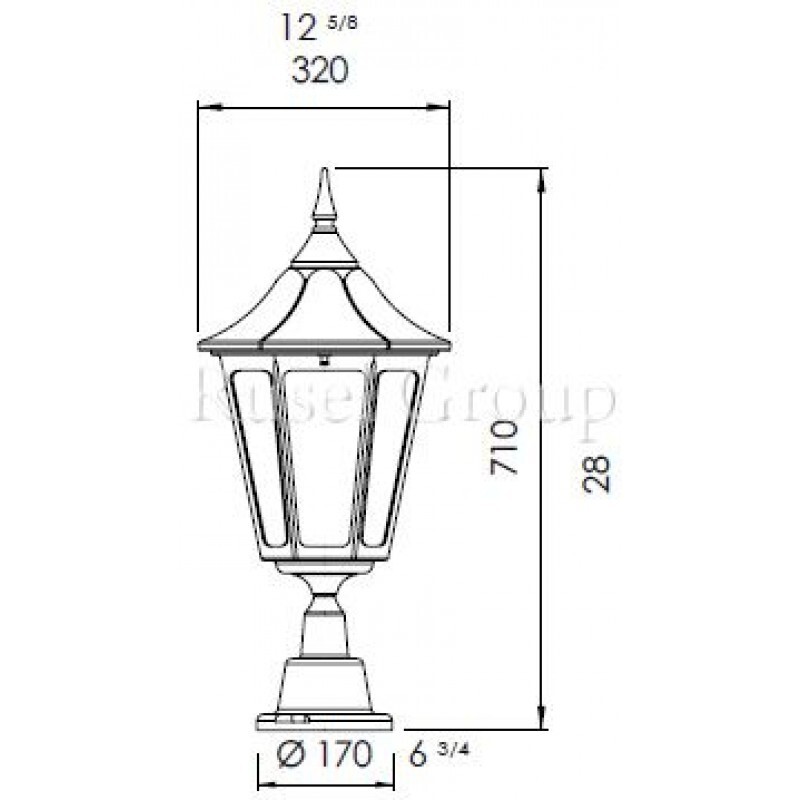 Уличный светильник Kolarz ESAGONALE GRANDE 94073