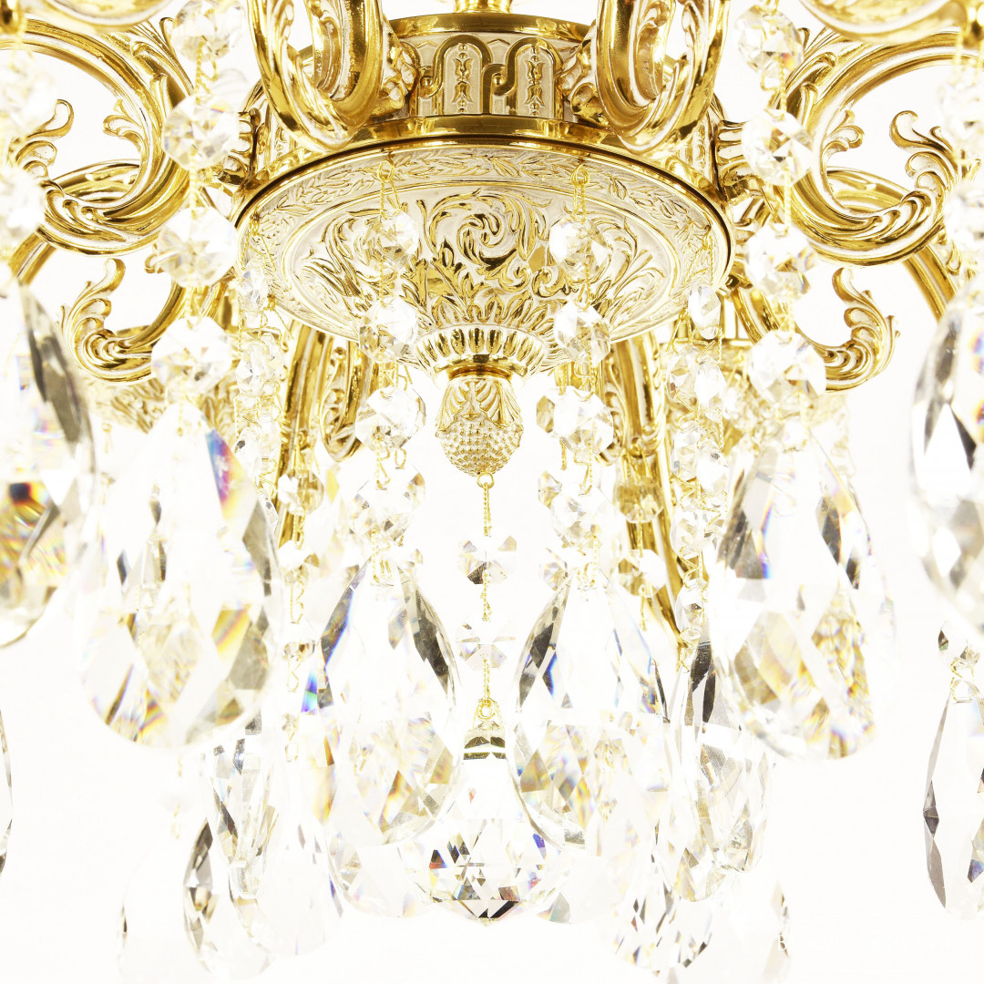 Люстра бронзовая с хрусталём 71101/10/210 A GW