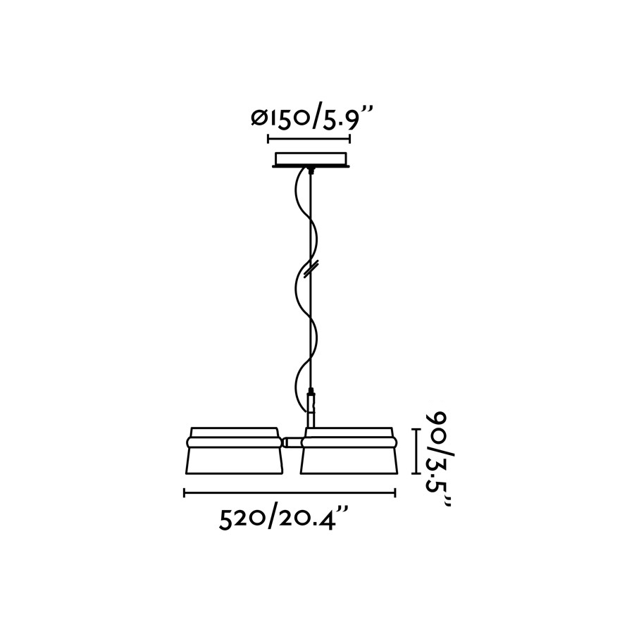 Подвесной светильник 3X6W 2700K Faro