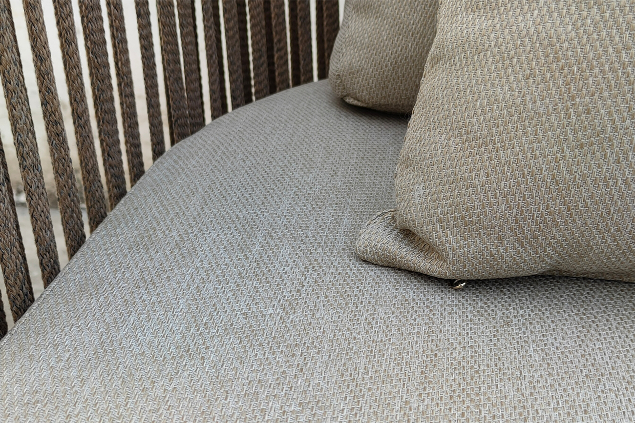 Диван Bayley трехместный левосторонний уличный серый Garda Decor 129KN-03047