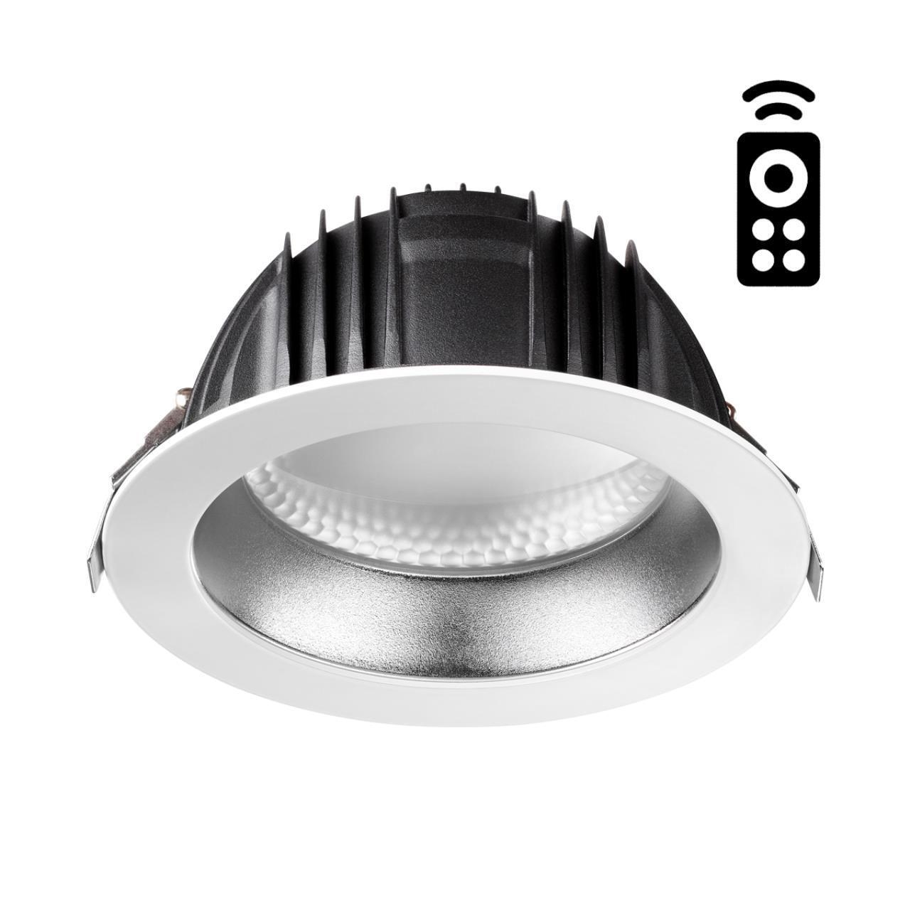 Встраиваемый диммируемый светильник на пульте управления со сменой цветовой температуры Novotech 358335