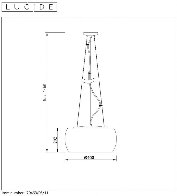 Подвесная люстра LUCIDE 70463/05/11