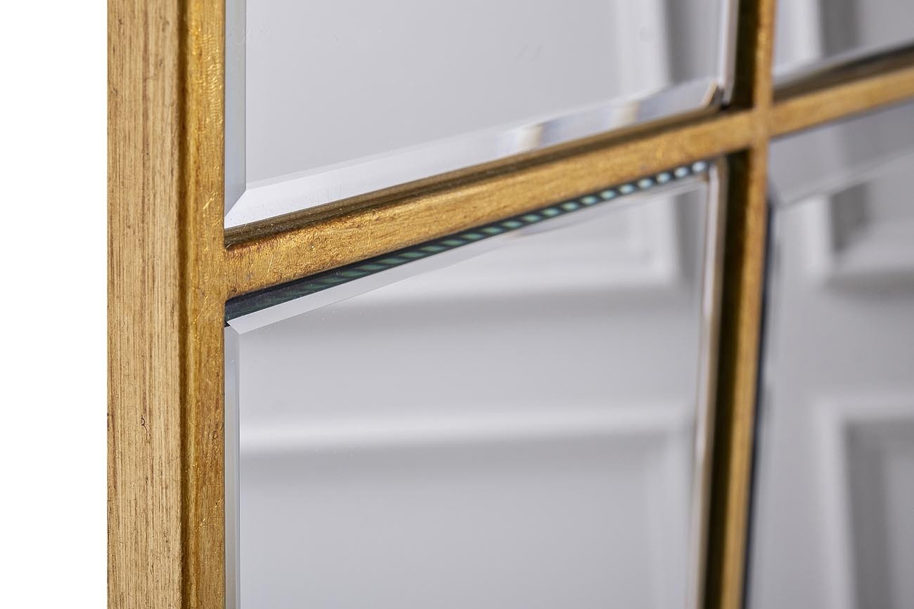 Зеркало прямоугольное в золотой раме Garda Decor KFG047