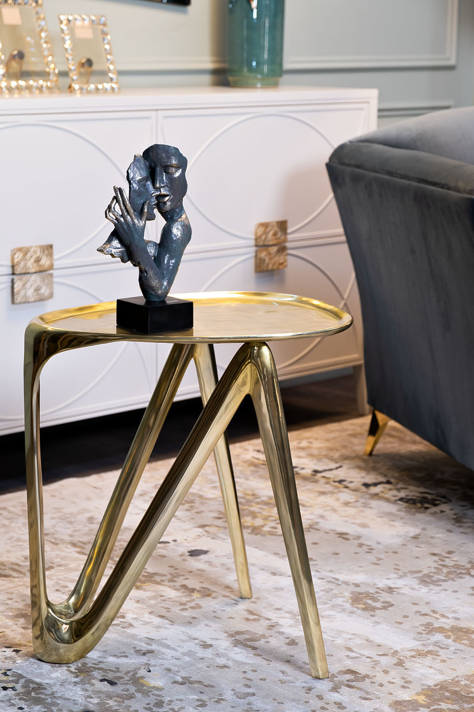 Столик журнальный "Diva" золотой Garda Decor 69-112039