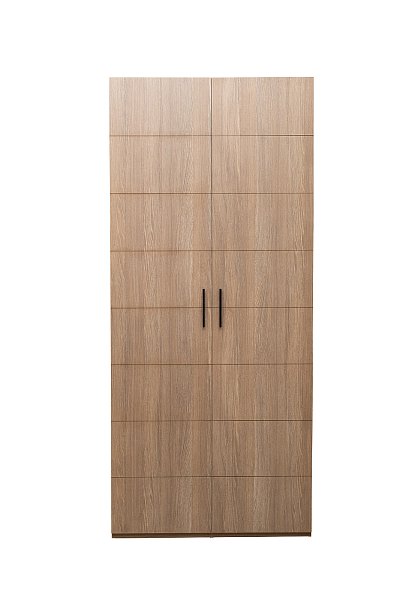 Шкаф двудверный с полками цвет дуб Garda Decor GD-10013/2-3(глухой)