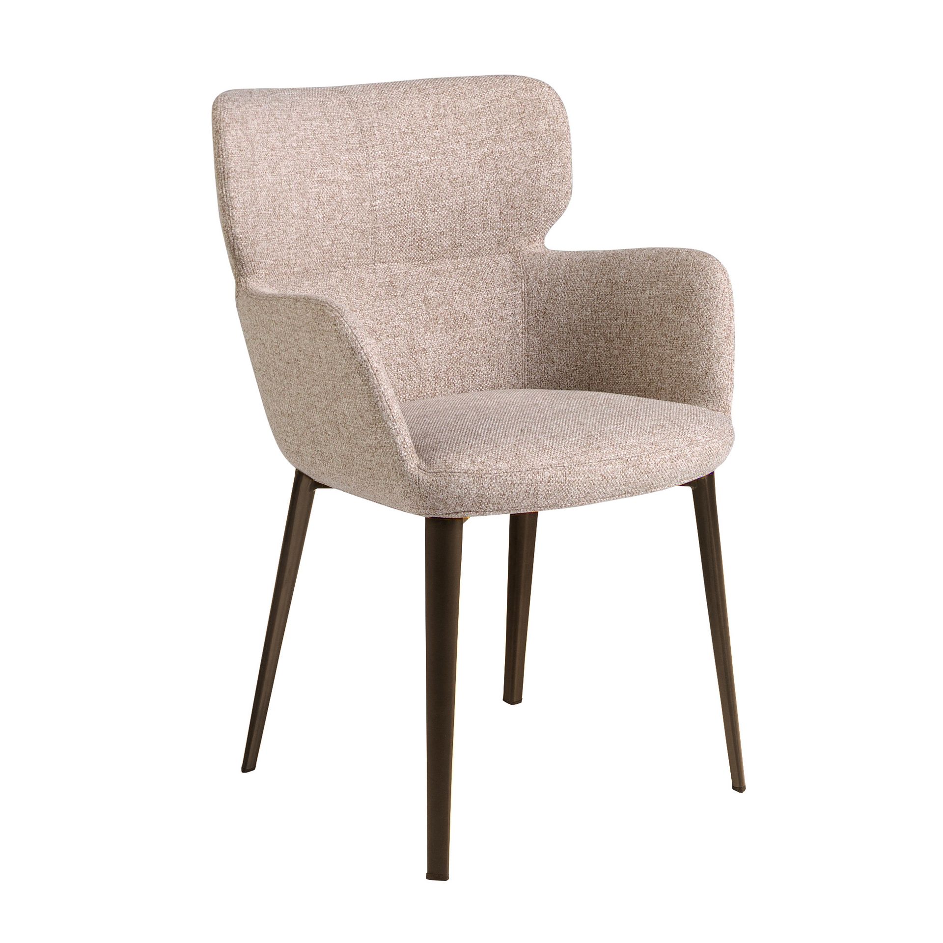 Стул 4104/A208 коричневый из пестрой ткани Angel Cerda